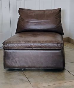 Four Hands Leather Swivel Chair