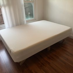 Full Foam Mattress + Wooden Bed Frame Bundle 
