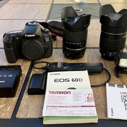 Canon  60D With 2 Lens and Accessories 