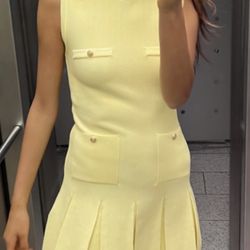 Zara Yellow Mini Dress