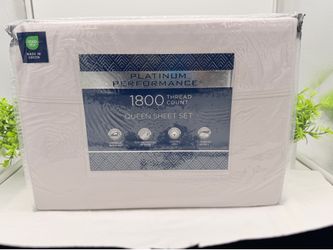 PLATINUM PERFORMANCE 1800 thread count Queen Sheet Set- Light Grey
