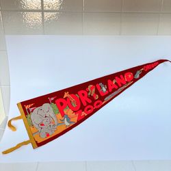 Vintage 26” Pennant - Portland Zoo, Oregon