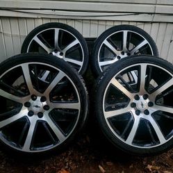 24” OEM Chevy Rims With Tires 