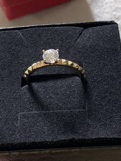 Ring size 6 18K high quality gold plated