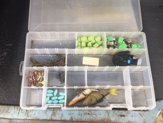 Bass Pro Cases with Lures.