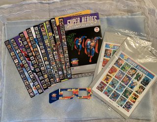 Superheroes Stamp/ Comic Book Collection 