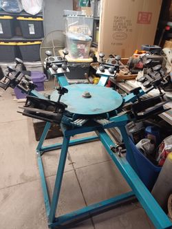 6 Color Silk Screen, flash dryer, and accessories