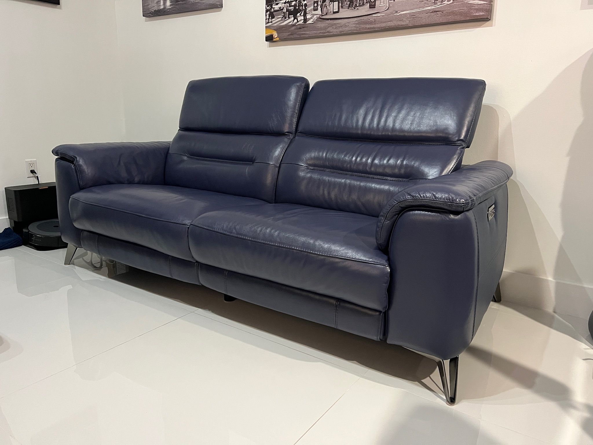 Blue Recliner Sofa $825