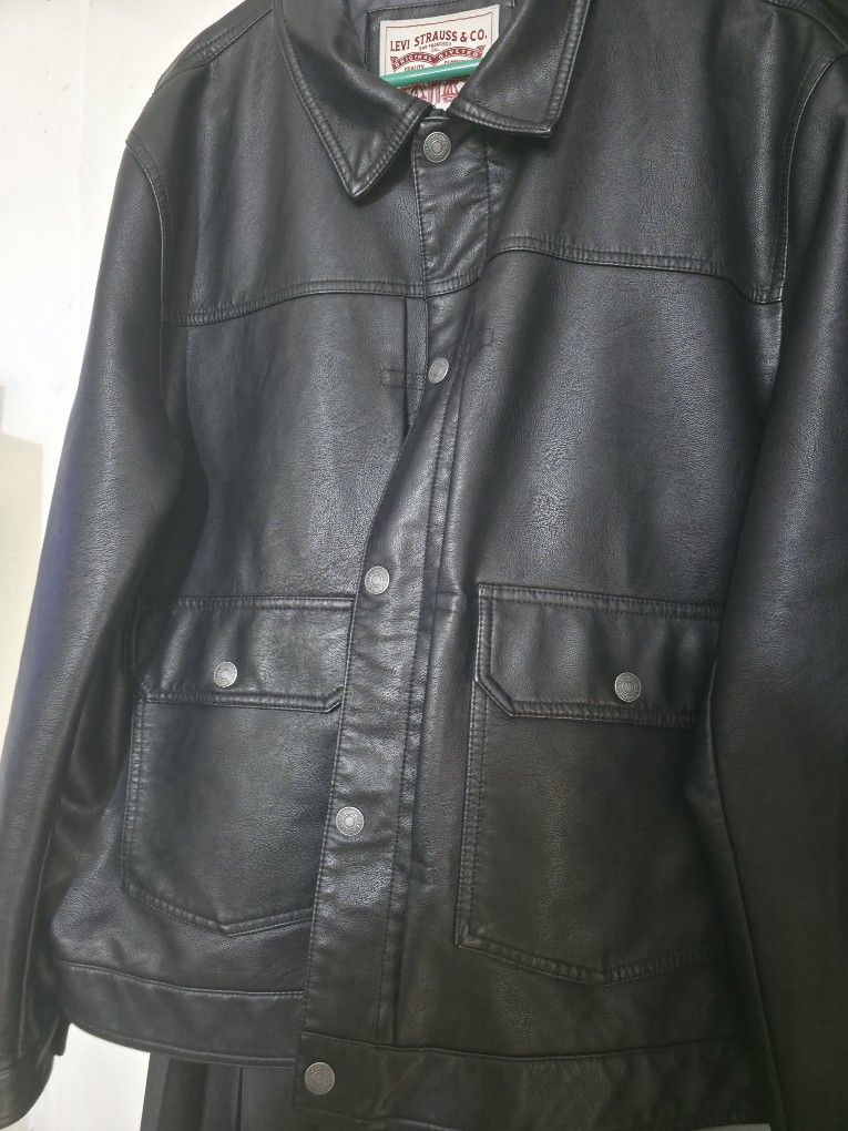 Levi Truckers Jacket Leather 2x