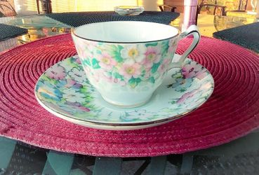 Vintage Staffordshire fine Bone China Cup & Saucer