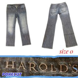 Harolds Dark Wash Denim Jeans Size 0