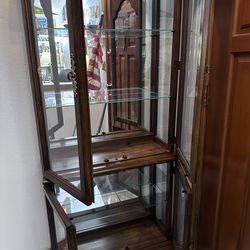Lighted Vintage Curio Cabinet