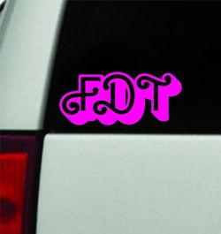 Fdt Car Decal Bumper Sticker Window Mirror Funny