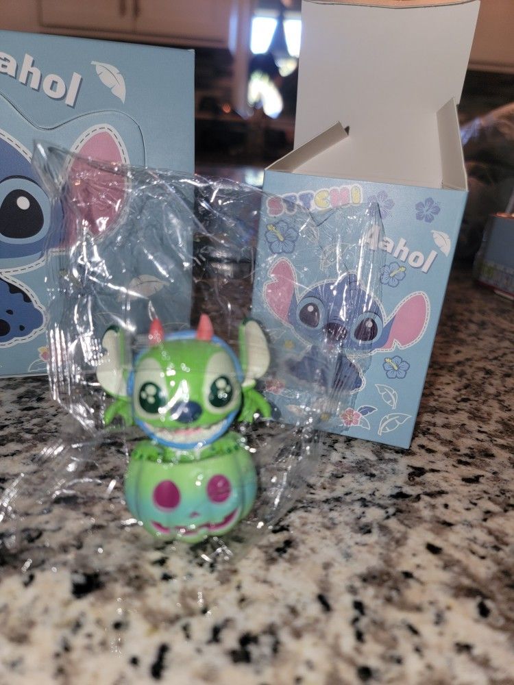 Disney Halloween Figures Stitch Green Brand New