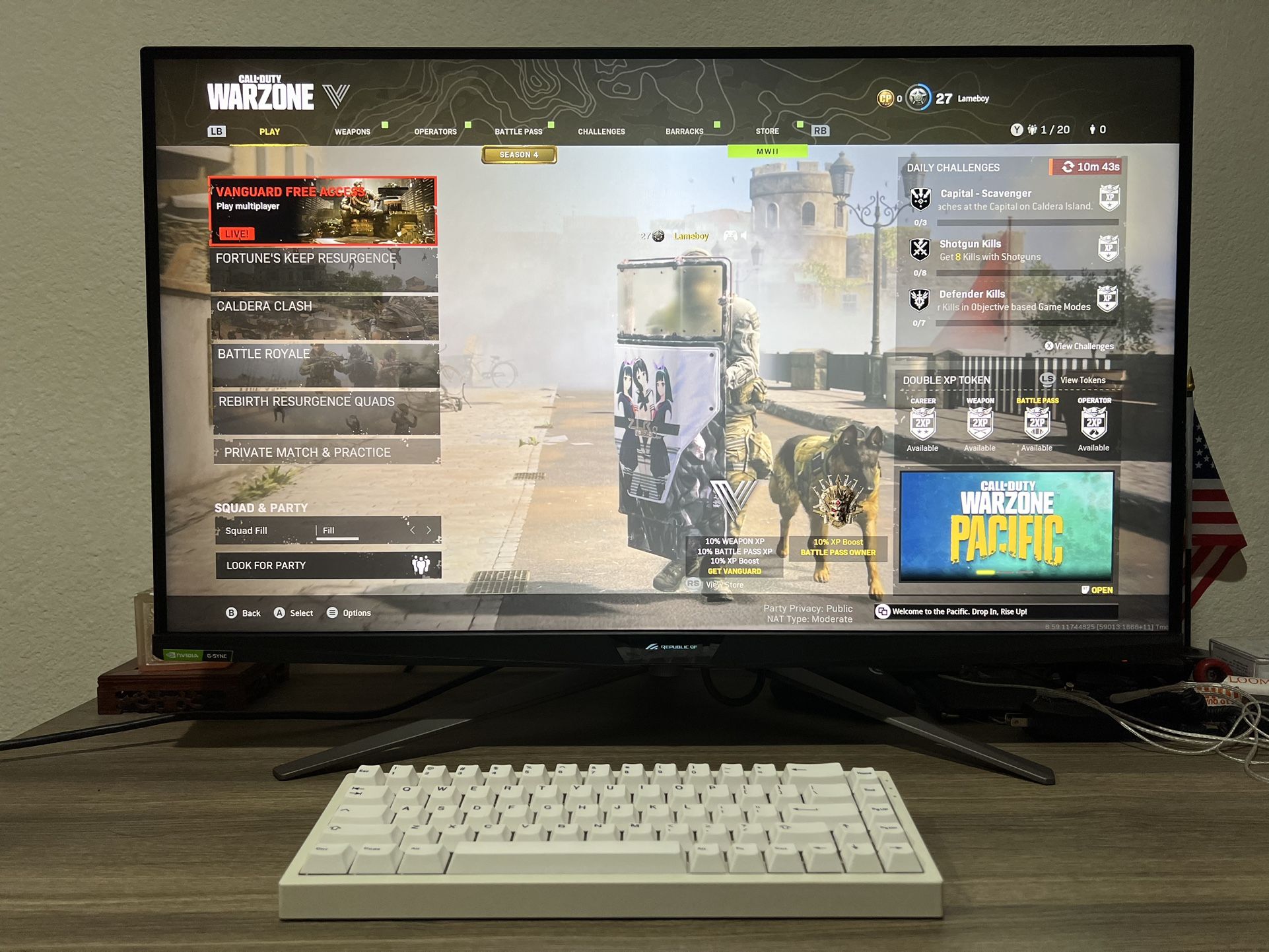 ROG Swift PG32UQX Mini LED 4K 144Hz Gaming Monitor
