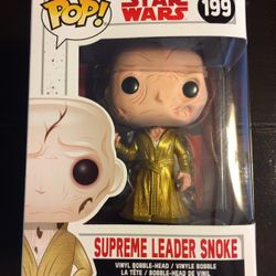 Funko POP Star Wars. Snoke. #199. New In Box. Tks!