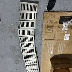 12- Hampton Bay Contemporary 4 in. x 12 in. Steel Floor Register in Brushed Nickel