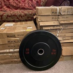 Bumper Plates 🏋️‍♂️ 55lbs, 45s 35s, 25s 15s, &10lbs