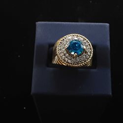 Men's Ring - Yellow Gold 10k (.417) 7.2 grams Size 10.5