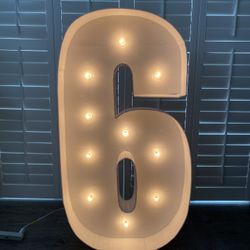 Large Light Up Number