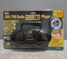 New Vintage, AM/FM RADIO CASSETTE PLAYER-RARE-