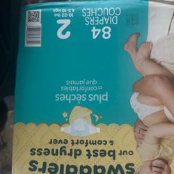 Pampers Size 2 84 Ct Diapers New Box