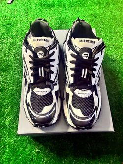 Balenciaga Runner Sneakers Black White