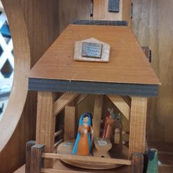 HAND CRAFTED WOODEN NATIVITY CARASOUL
