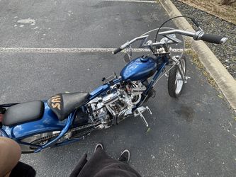 Custom Chopper Harley Davidson Motorcycle