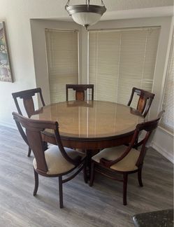 Dining table seats 6