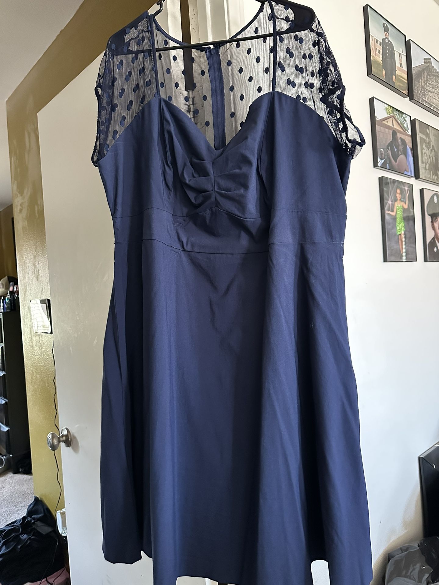 Plus Size Blue Dress