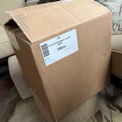 Box of Stayflats® Gusset Mailers. These are mailers designed for shipping documents and bulky items