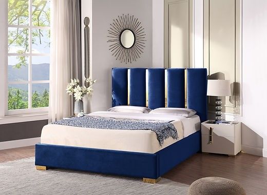 BED/EASTERN KING AND BED QUEEN Available Color ;grey/Black/blue(Mattress Not Included),All Products : American Fashion Style Bags On Sale