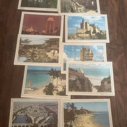 Vintage Pan American Airline Menu Lot Of 10