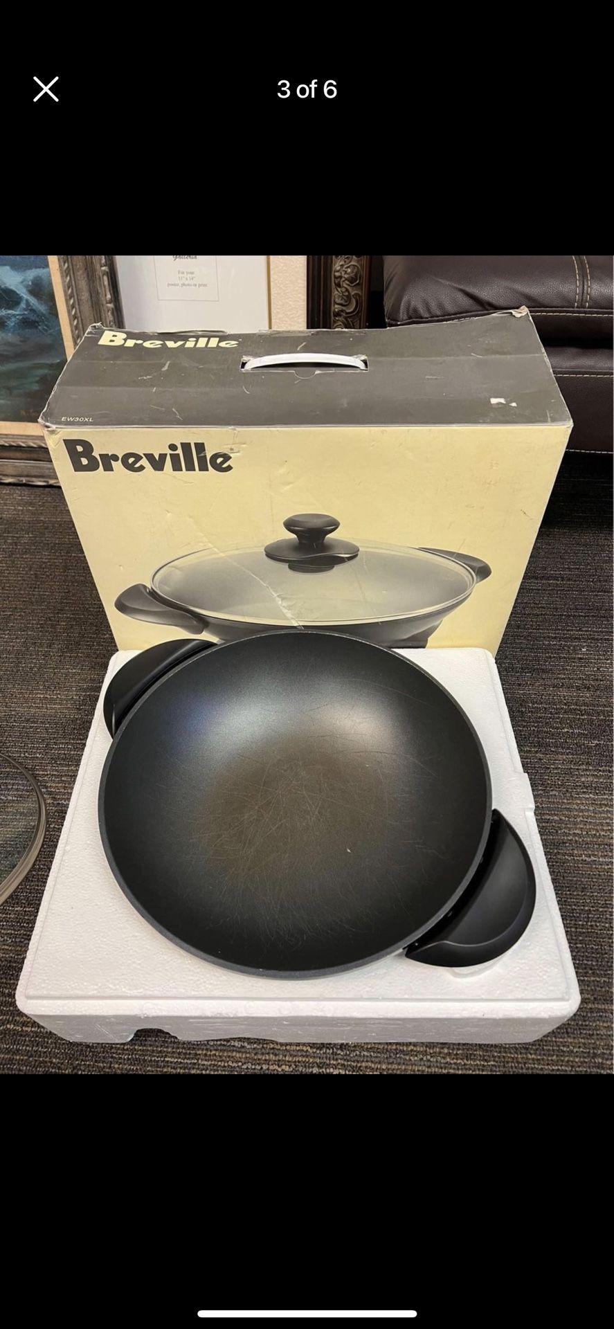 Breville Gourmet Wok 6 Quart NonStick Electric Wok EW30XL for Sale in