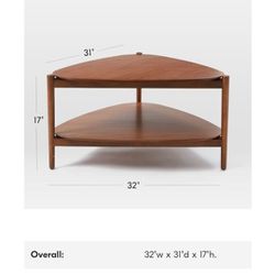 West Elm Triangle Coffee Table
