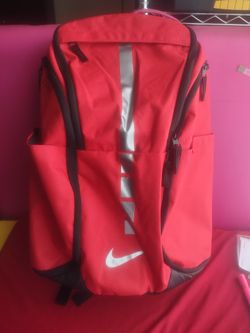 Nike Hoops Elite Pro Max Air Basketball Backpack Red Silver