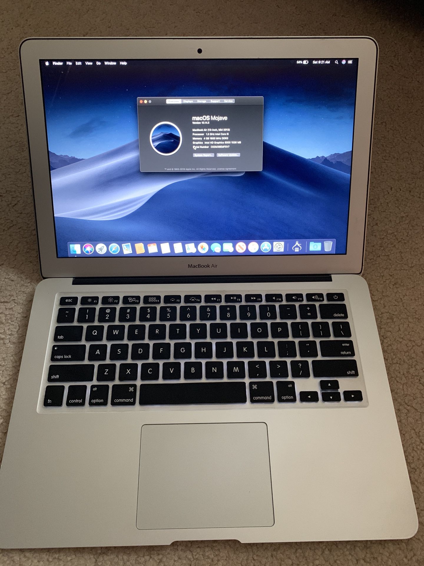 MacBook Air 13” i5/4/128gb with Microsoft office 2016