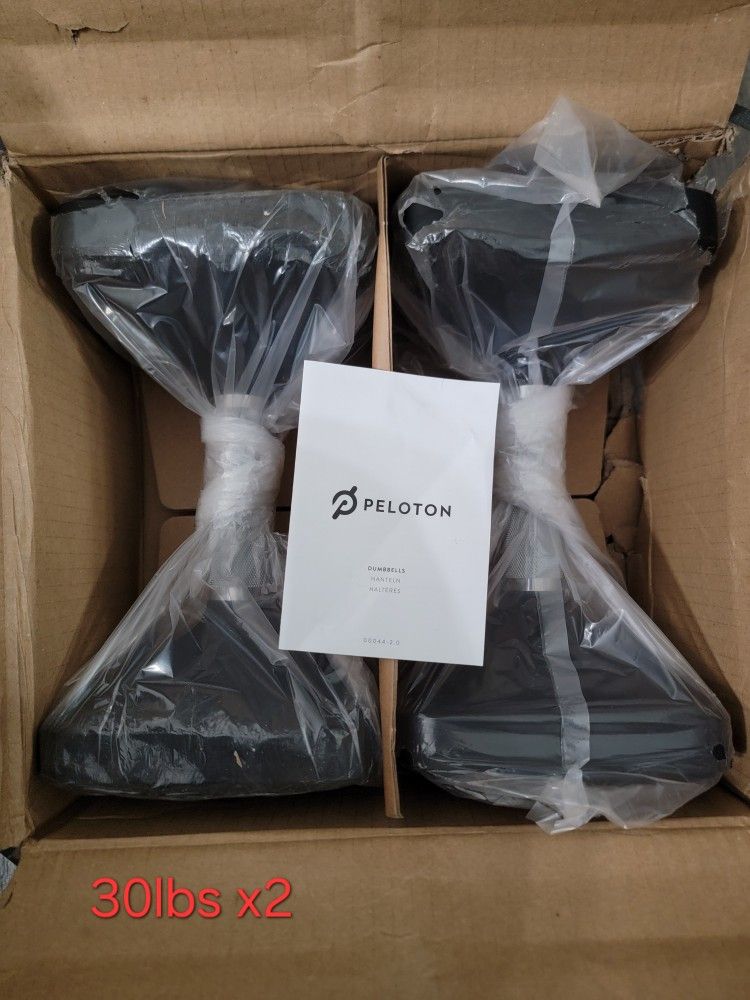 $2/lb PELOTON Rubberized Grip Dumbbells Weights