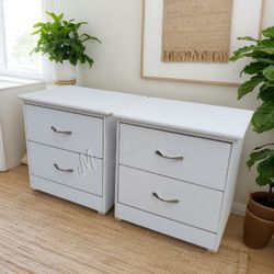White Bedroom Nightstands 