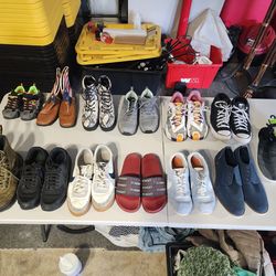 Large Shoe Assortment - Nike, Dc Martin, and more.