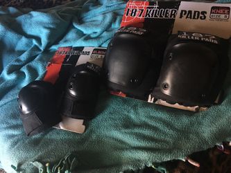 Small elbow and knee guards.