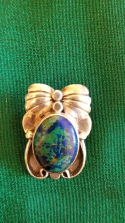 Vintage Sterling Silver with Turquoise pin