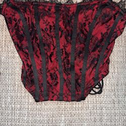Red And Black Corset