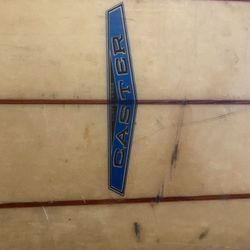1965 Caster Longboard. 9’10”  Vintage Surfboard