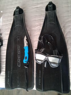 Cressi Pro Snorkeling set / Careta y Patas de rana.