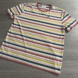 Champion Men’s Classic Striped Short Sleeve T-Shirt Multicolor  Size L