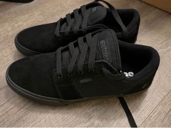 Etnies BARGE LS Black skate Skateboard shoes size 9