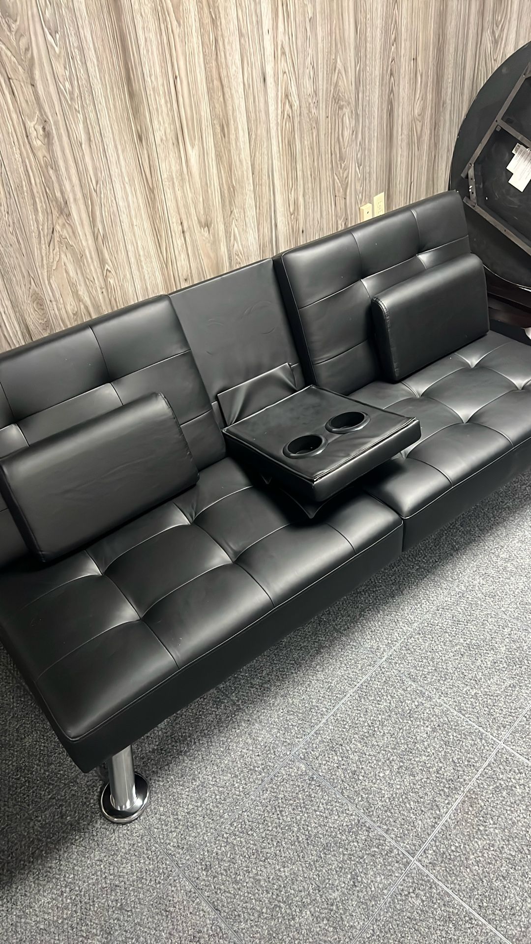 Black Convertible Sofa