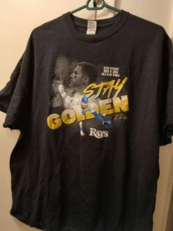 Tampa Bay Rays Kevin Kiermaier Stay Golden T-Shirt 2XL